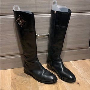 Tory Burch Black Leather Boots